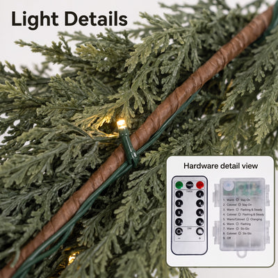 Olera Pre-Lit Cedar Garland