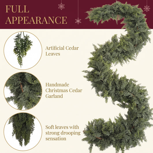 Olera Pre-Lit Cedar Garland